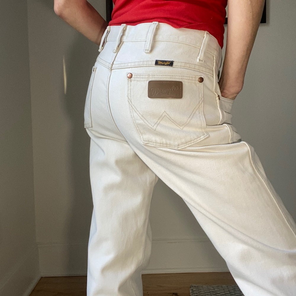 Vintage Wrangler creamy-dreamy zip fly denim jeans